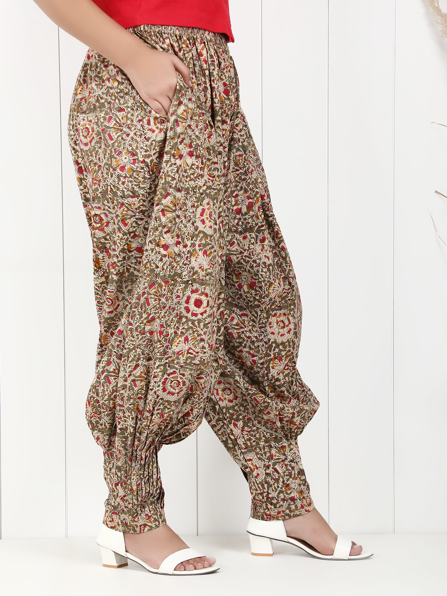 Darzaania Kalamkari Pants for Women