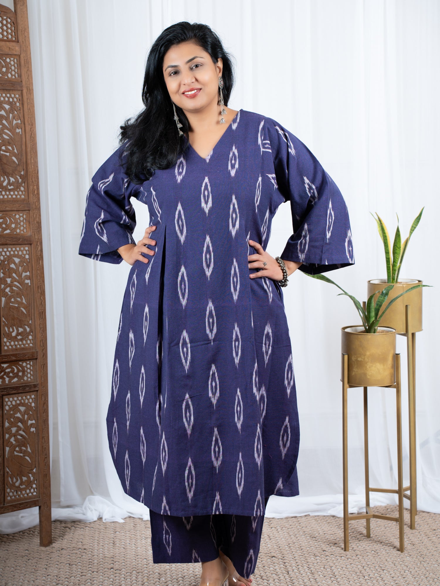 Darzaania Ikat cotton co-ord sets online