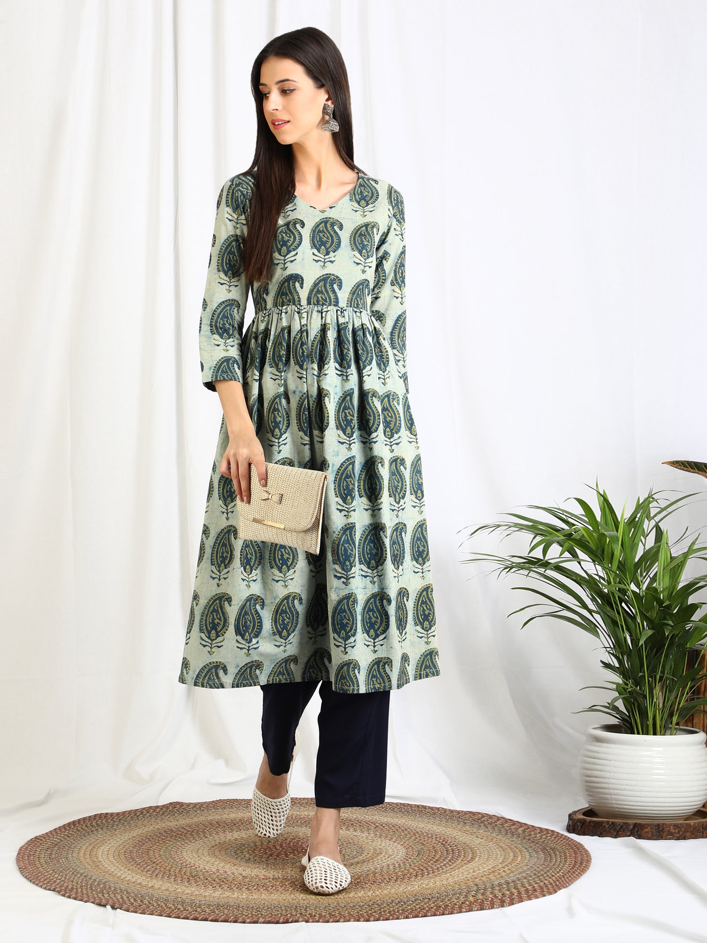 Exclusive Cotton Kurti Dress in Paisley print