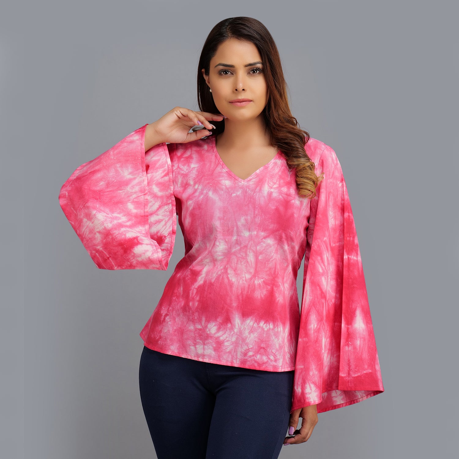 Shibori Tie Dye Cotton Tops online