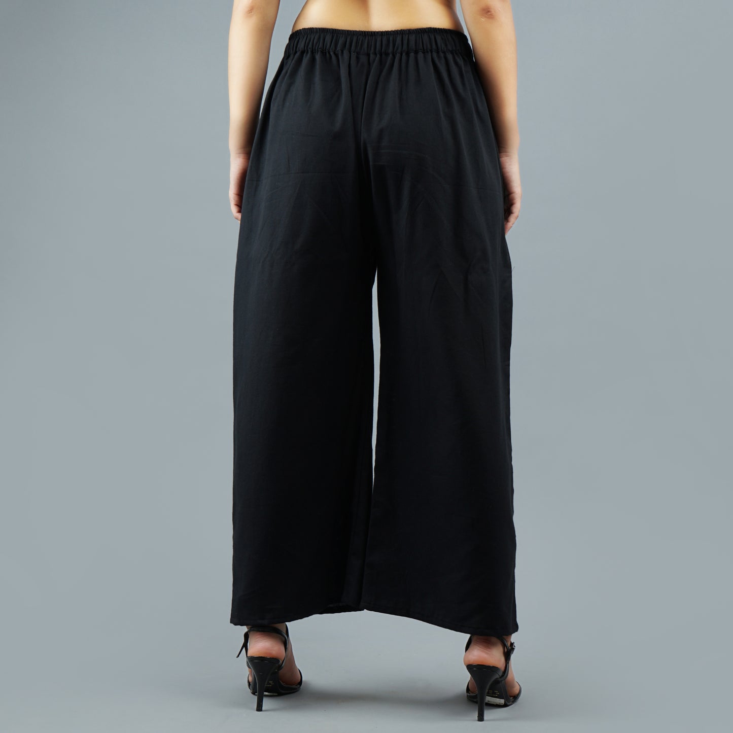 Black Cotton Free Size palazzo