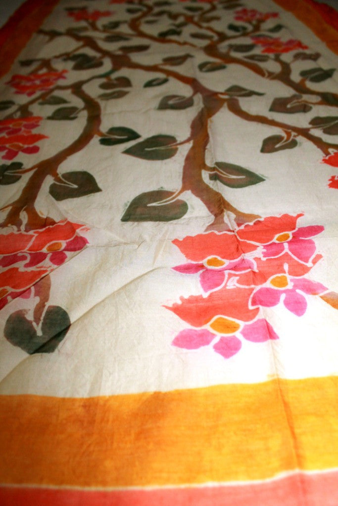Maheshwari Kalamkari Cotton Dupatta