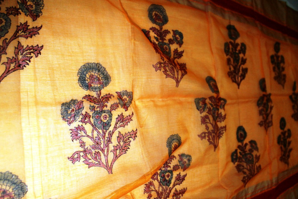 Maheshwari Kalamkari Cotton Dupatta