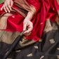 Maheshwari Red color Festival Edition Saree