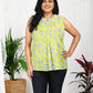 Mahee Cotton Sleeveless Floral Top