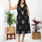 Darzaania Paridhi Black Cotton Sleeveless Midi Dress
