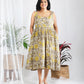 Darzaania Nora Ajrakh Pure Cotton Strap Dress