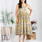 Darzaania Nora Ajrakh Pure Cotton Strap Dress