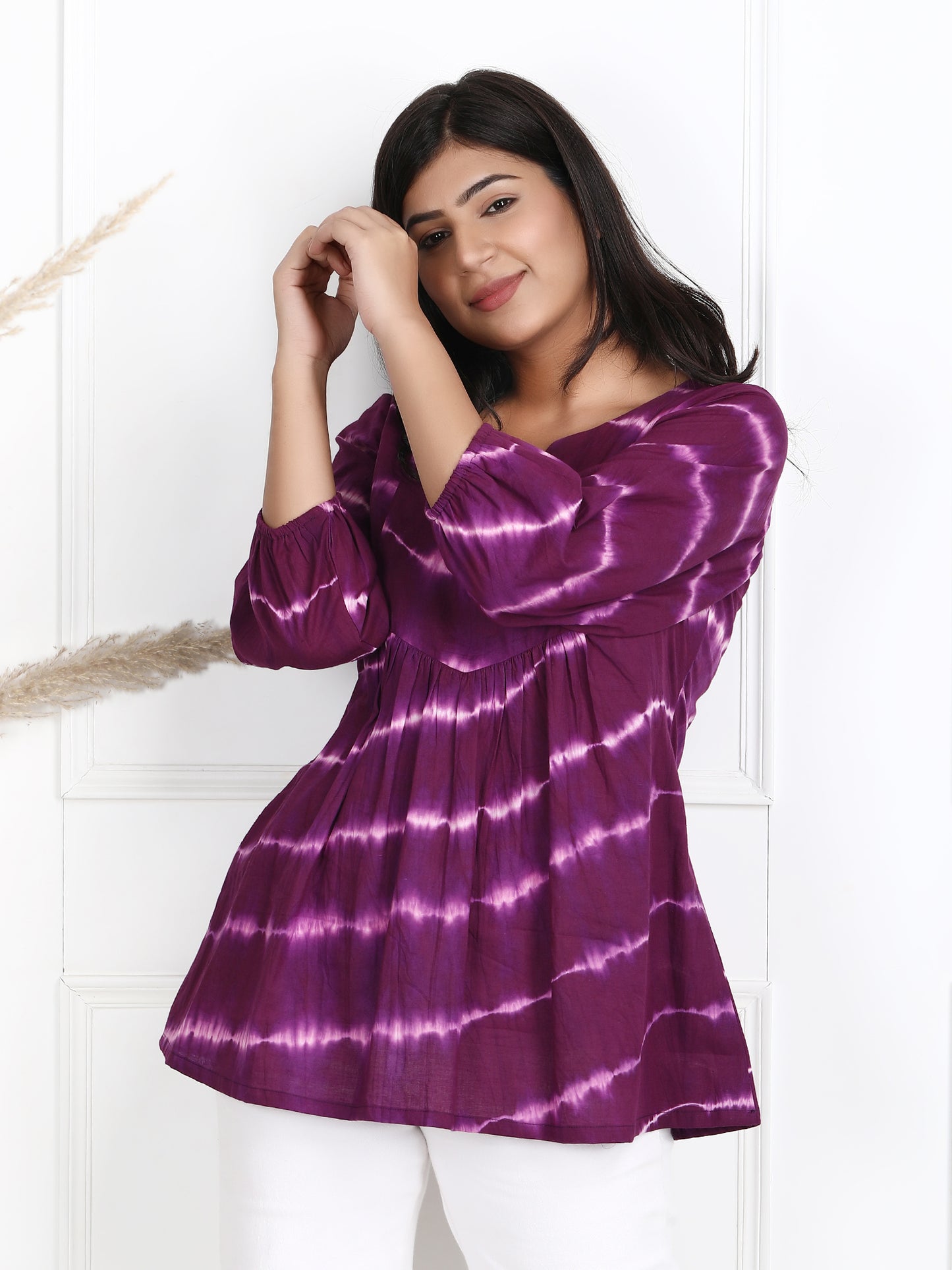 Darzaania shibori tops online