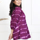 tie dye shibori cotton tops for women