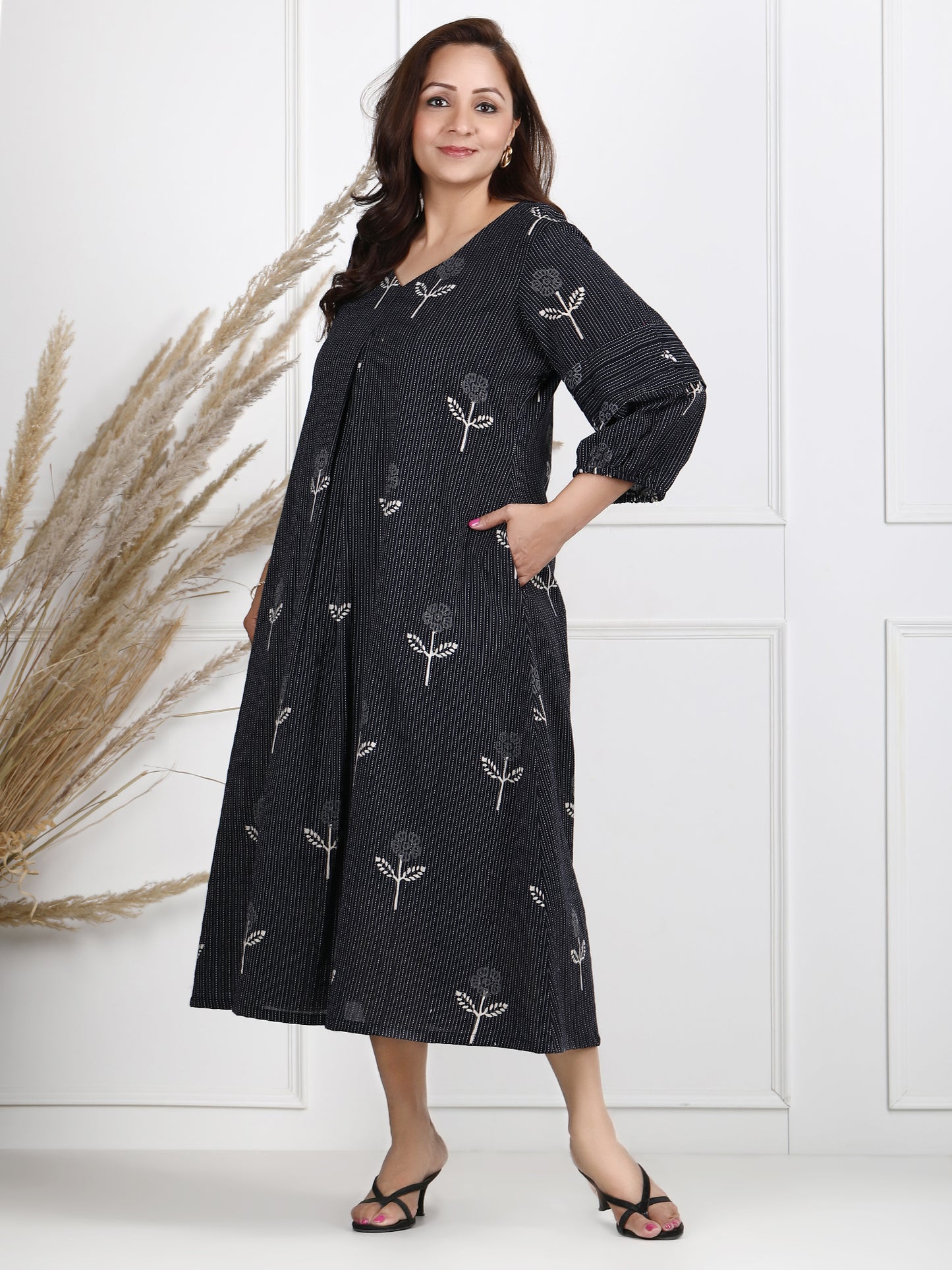 exclusive block print cotton dress for women