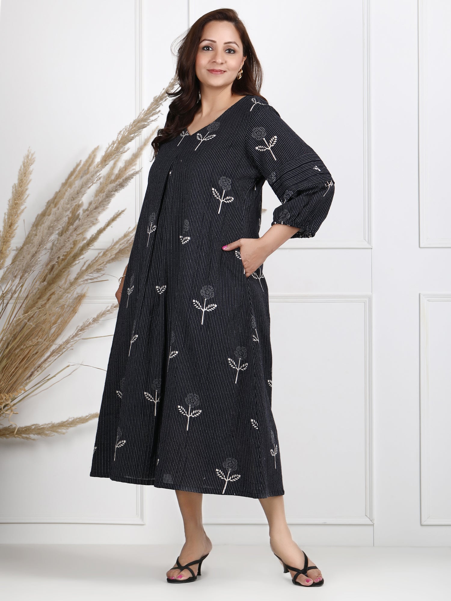 exclusive block print cotton dress for women