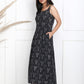 Darzaania black long dress online