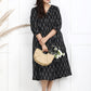 Black Ikkat Cotton Midi 