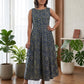 Teal Spiral Cotton Dress by Darzaania