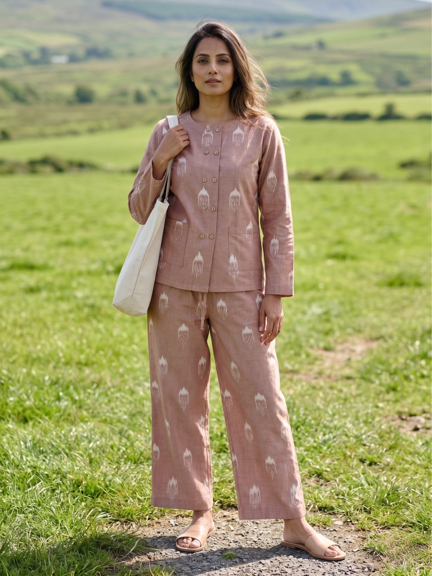 Darzaania Soft Rain Cotton Co-ord Set