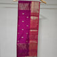 Magenta Pink Rani Color Maheshwari Cotton Silk saree