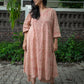 Samaira Red Stripes Block Print Pure Cotton Co-ord Set