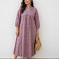 Mauve color midi dress Darzaania