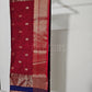 Maheshwari Red & Blue Cotton Silk Saree
