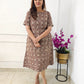 Zaira Kalamkari Cotton Midi Dress