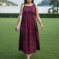 Ikat Long Vacation Wear cotton dress
