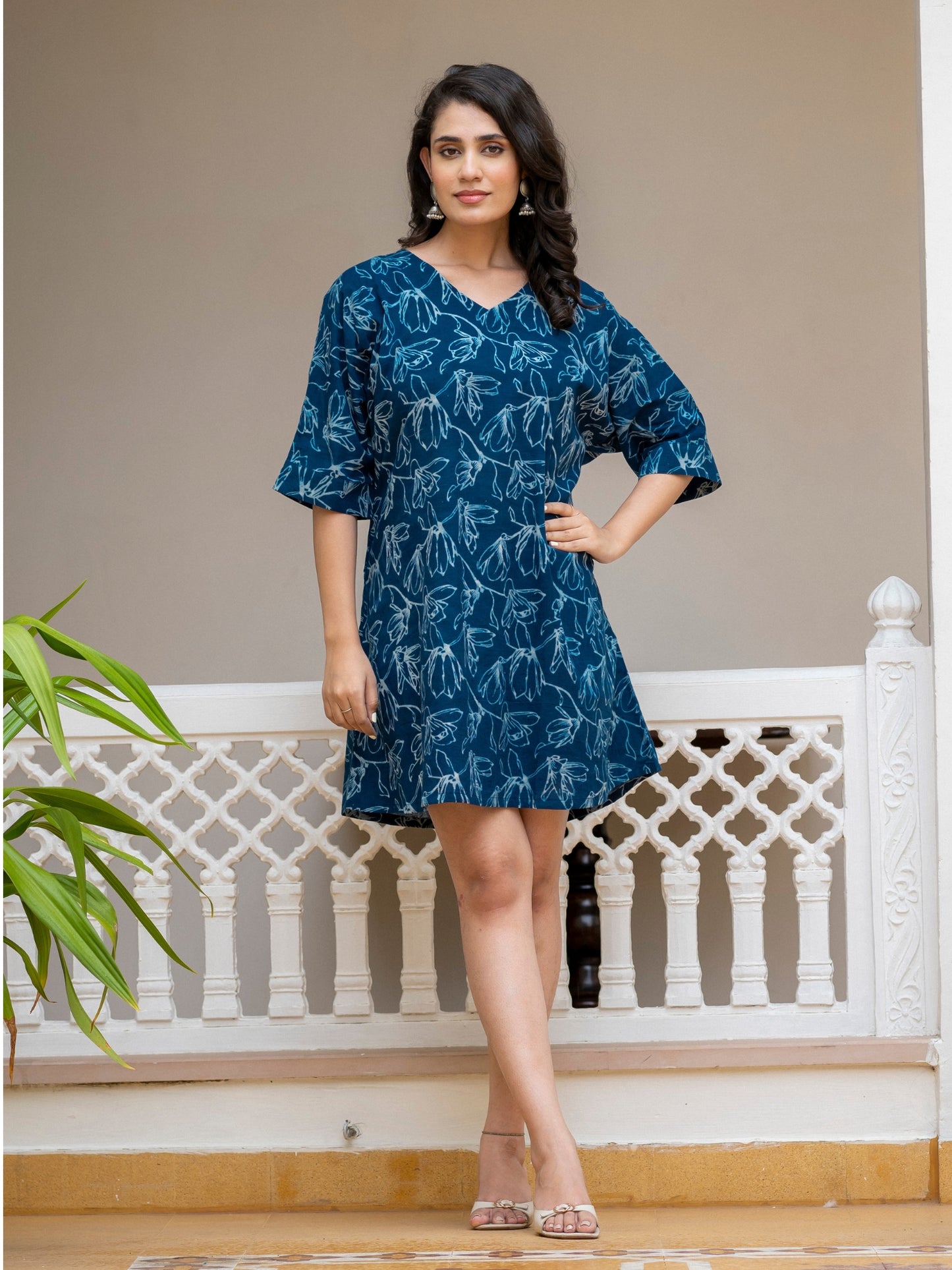 Darzaania The Easy Indigo – Natural Indigo Resort Dress