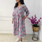 Darzaania Anvika Block Print Cotton Dress