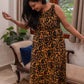 Handcrafted Batik Cotton Dress for Women featuring sleeveless design and ankle length silhouette