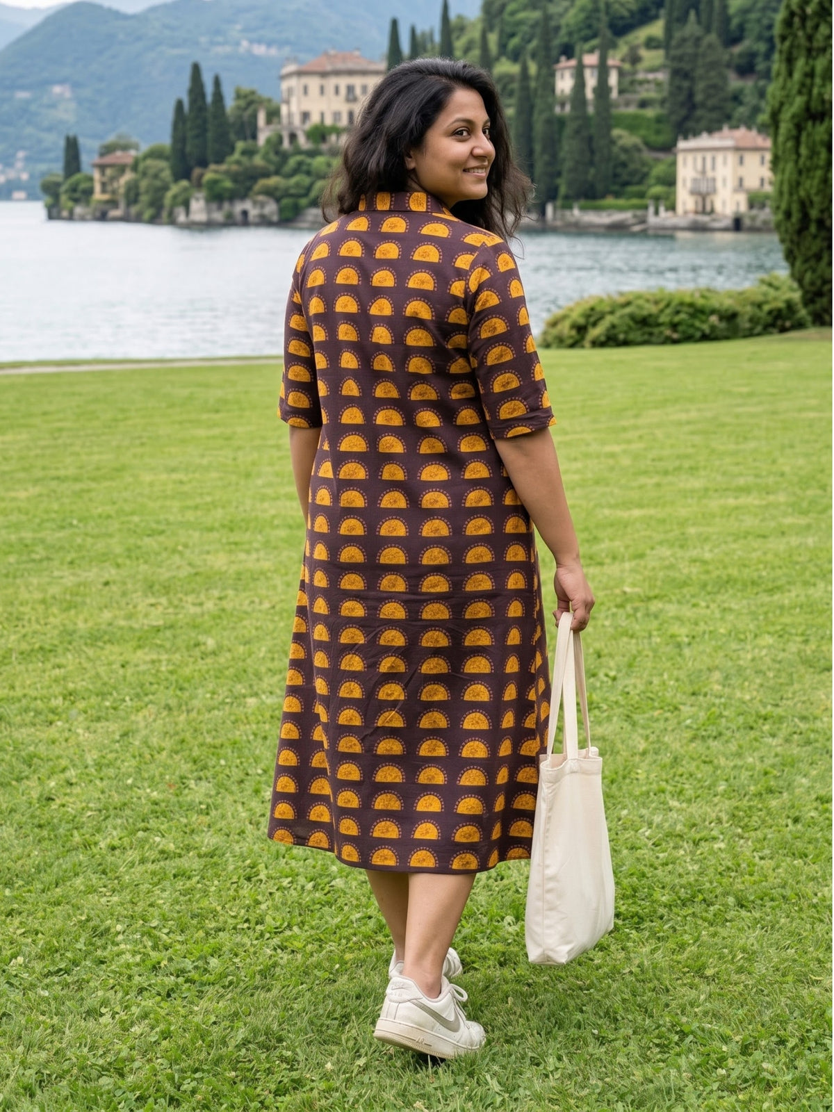 Darzaania Button Down shirt dress 