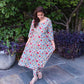 Red Rose Block Print Kurti Set Co-Ord