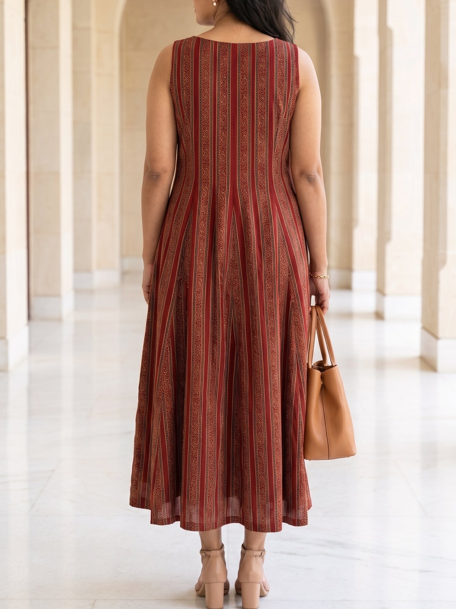 Ankle length cotton maxi dresses for women of all sizes S to 6XL by Darzaania