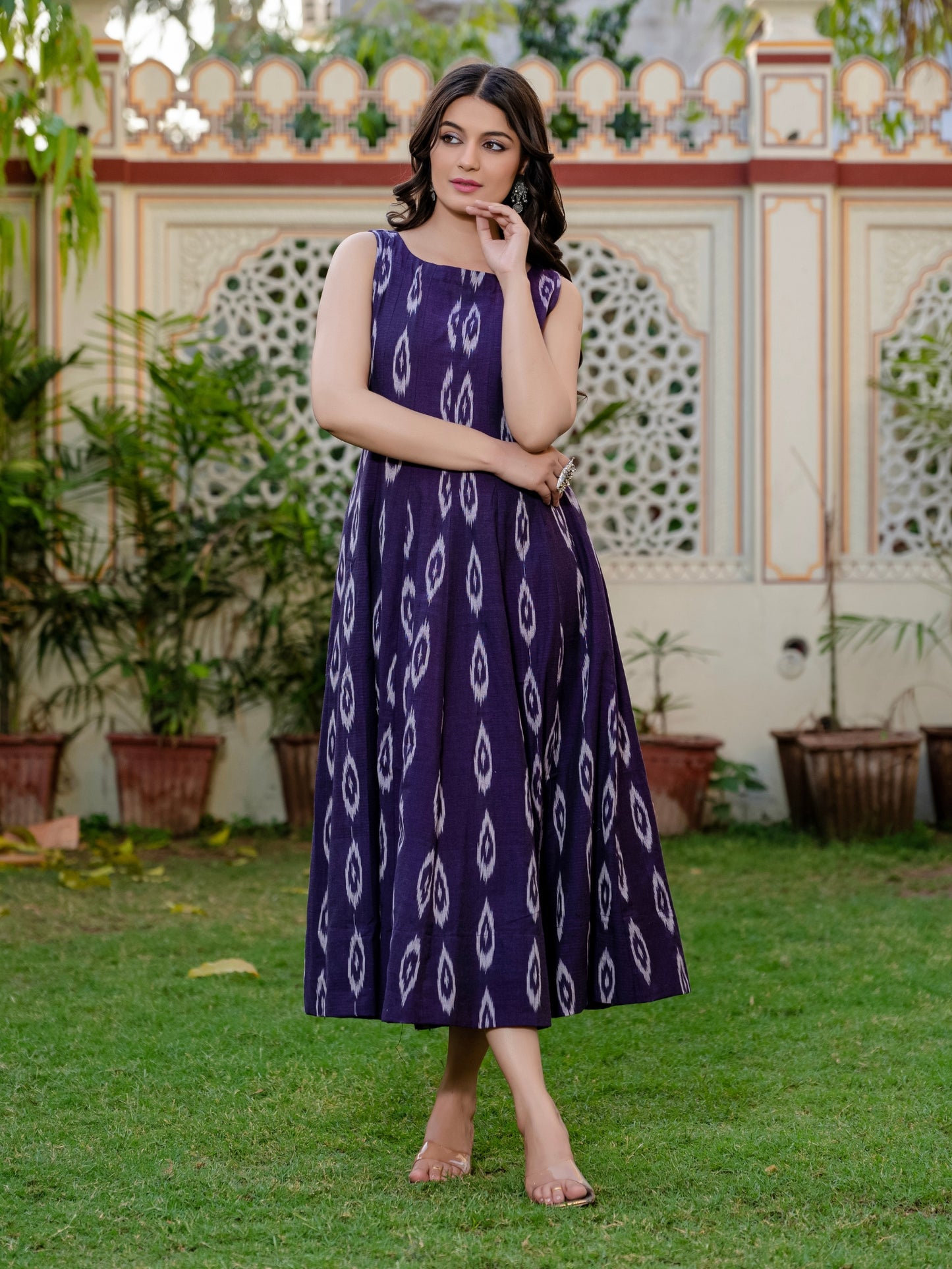 Purple violet dress for women 