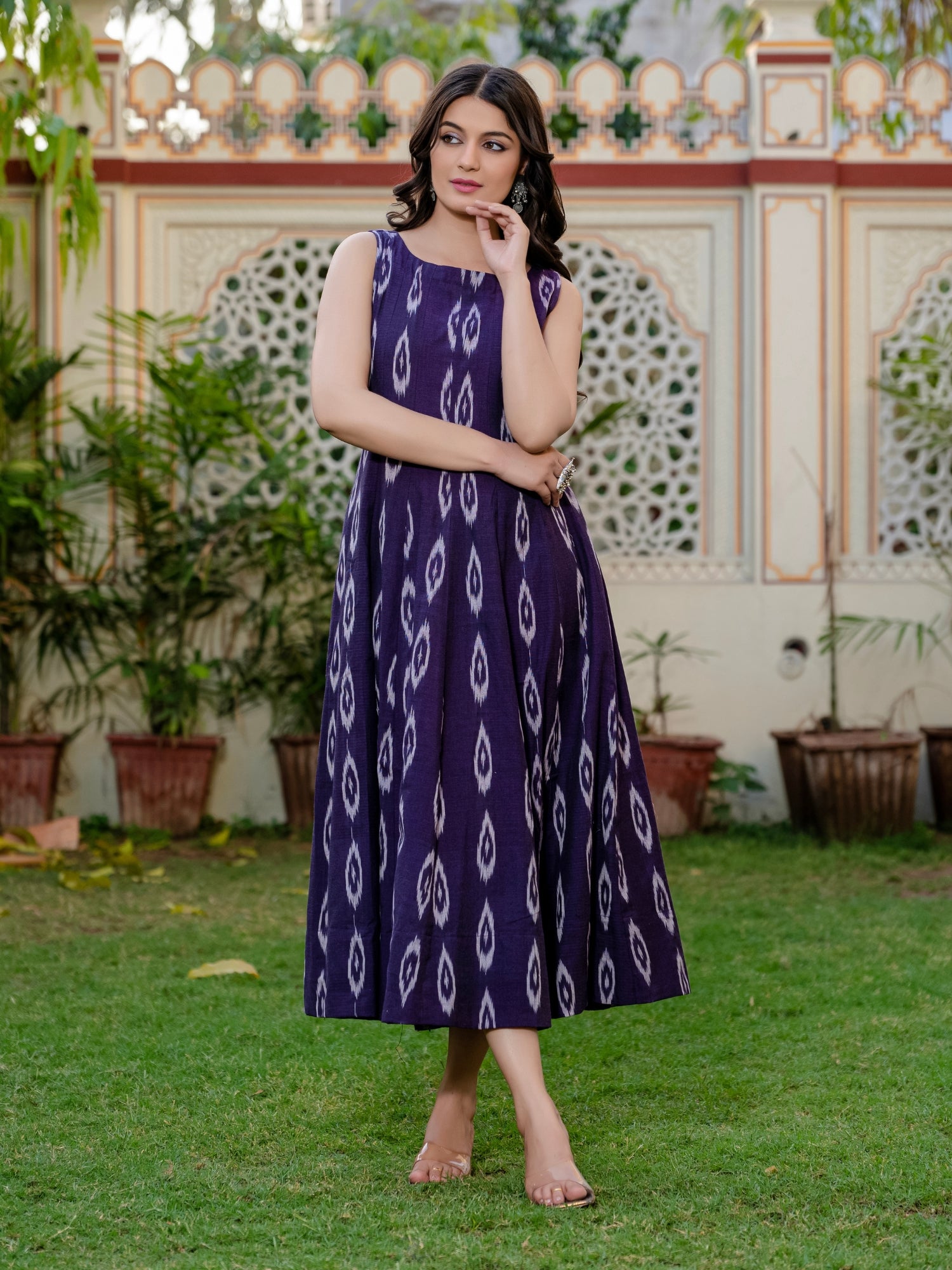 Purple violet dress for women 