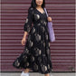 S to 6XL cotton dresses for women , black maxi dress by Darzaania