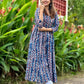Blue Ajrakh Cotton Kurta for Women