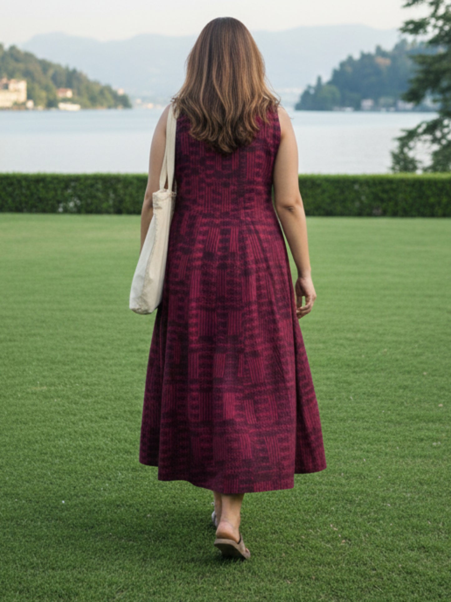 Ikat vacation wear maxi dress