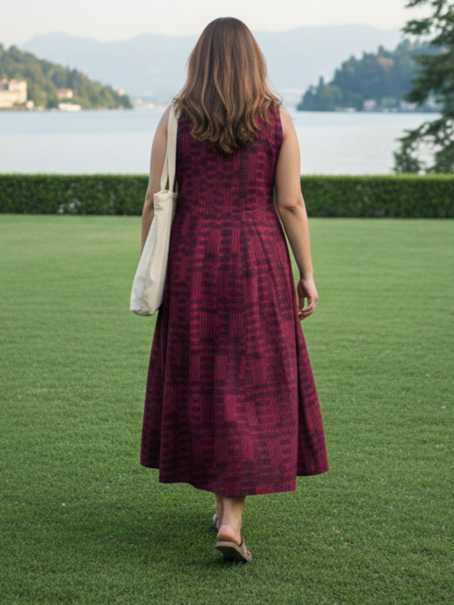 Ikat vacation wear maxi dress