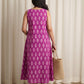 Mehrza Ikat Cotton Long Midi Dress