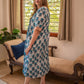 Block Pure Cotton Midi Dress 