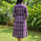 Purple Ikat dress for S to 6XL sizes