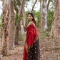 Maheshwari Red color Festival Edition Saree