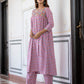 Darzaania Navira Pure Cotton Kurta with Palazzo Pants
