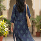 Navy Blue Cotton Kurta