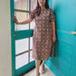 Zaira Kalamkari Cotton Midi Dress