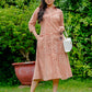 Darzaania Avni Collared Button Down Dress