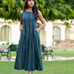 Striped Ajrakh Cotton Dress 