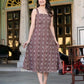 Darzaania Sienna Raga Kalamkari Strap Cotton Dress