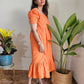 Orange size 4XL 5XL 6XL dress