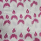 Rose Handwoven Ikat Cotton Fabric Close-up